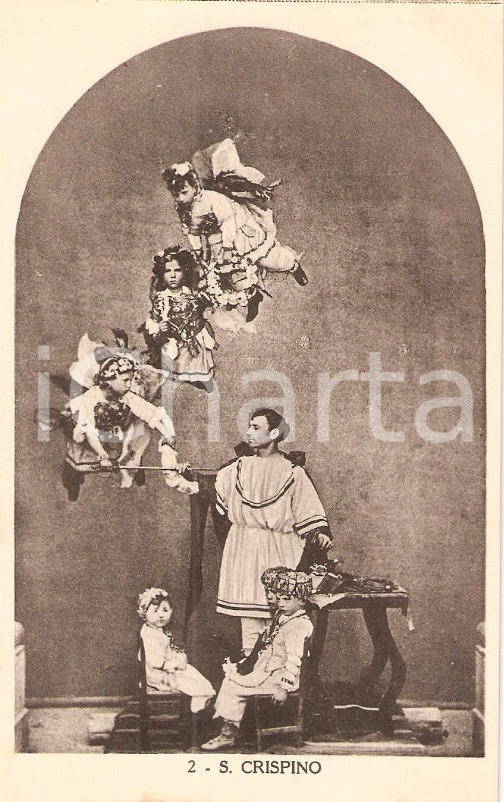 Cartolina originale da collezione 1930 ca CAMPOBASSO Sagra dei Misteri SAN CRISPINO *Cartolina n. 2 1