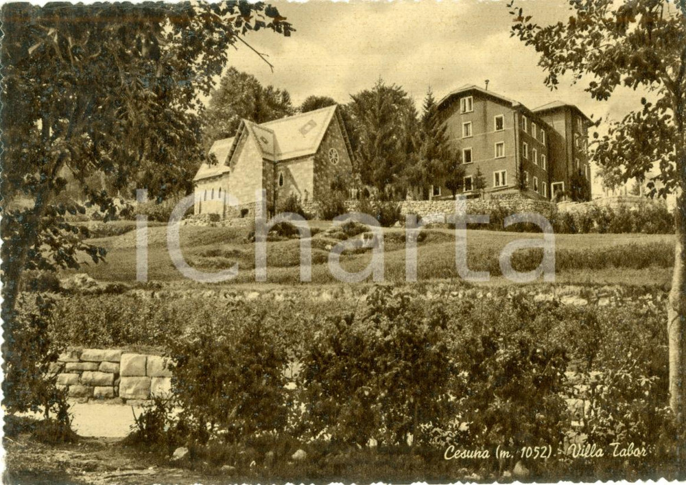 Cartolina originale da collezione 1960 ca ROANA VI Veduta di Villa TABOR a CESUNA FG NV 1