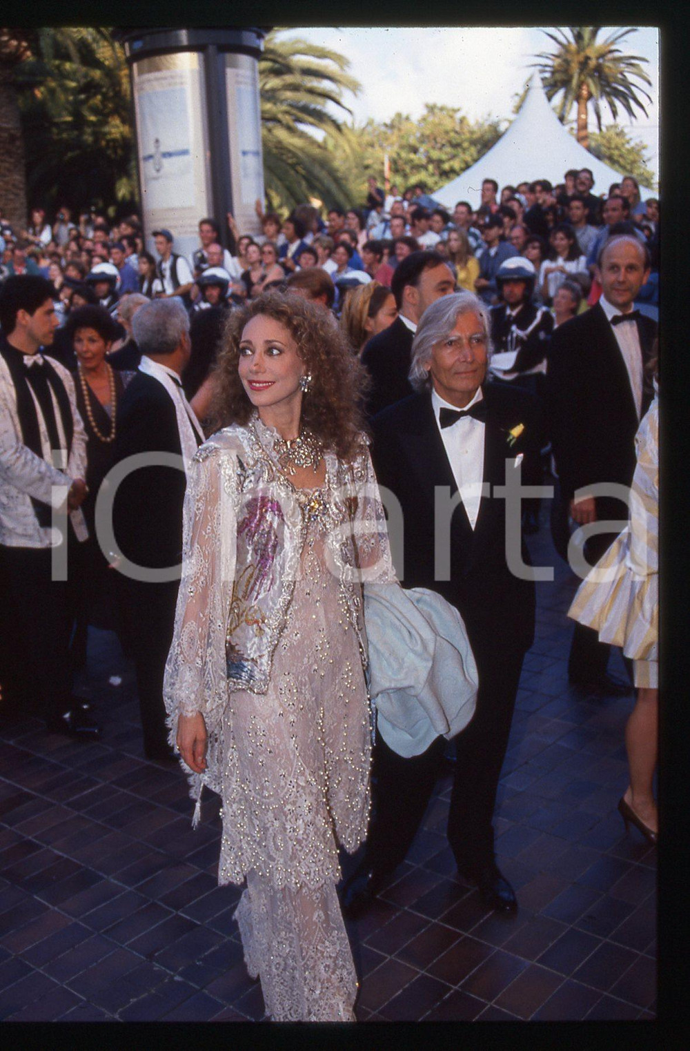 35mm vintage slide* 1994 CANNES Marisa BERENSON Costanzo MUTTI (7)