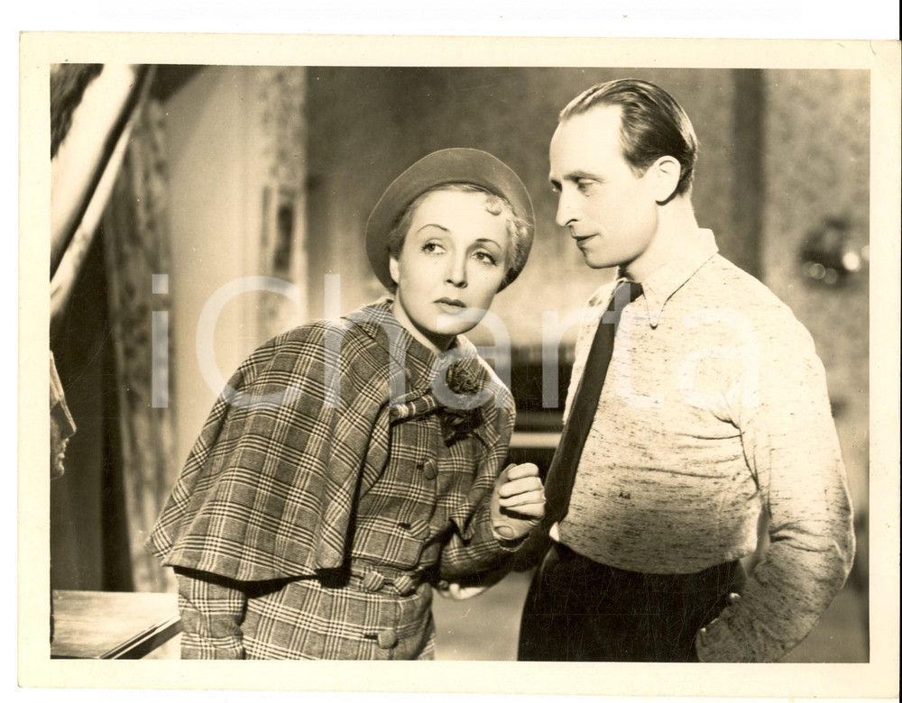 Fotografia d epoca originale 1950 ca CINEMA FRANCE Paura per un arrivo inatteso Foto di scena 24x18 cm 1