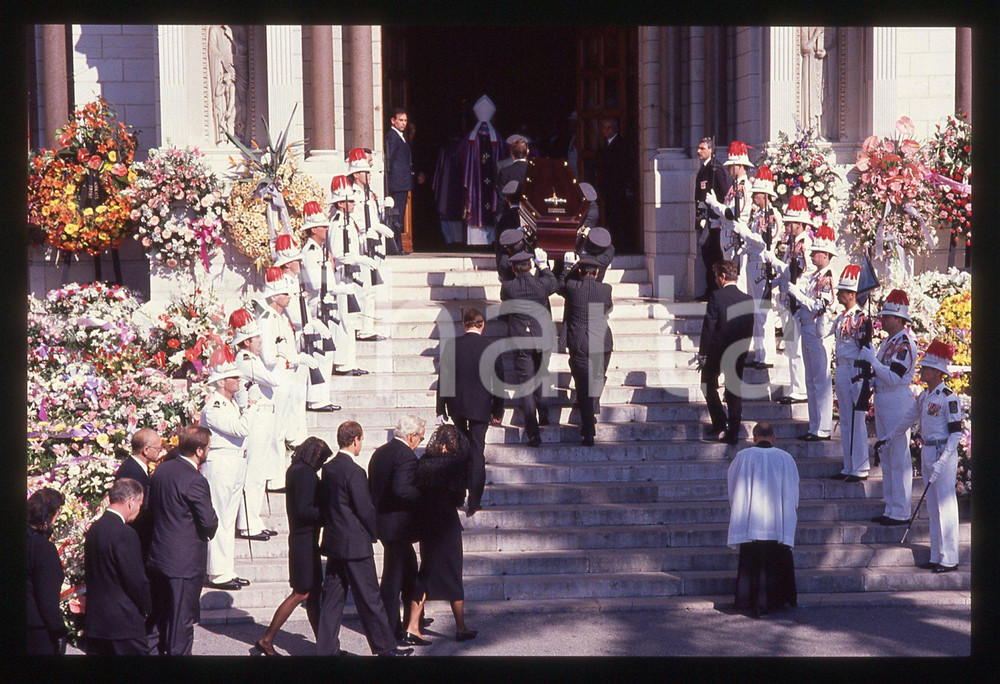 35mm vintage slide* 1990 PRINCIPATO DI MONACO Funerali di Stefano CASIRAGHI (60)