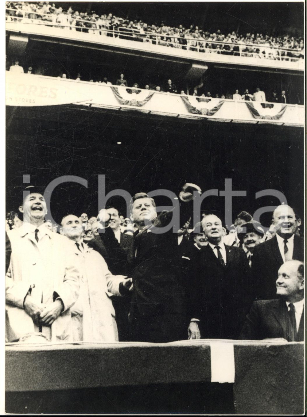 1962 WASHINGTON Presidente John F. KENNEDY inaugura stagione del baseball *Foto