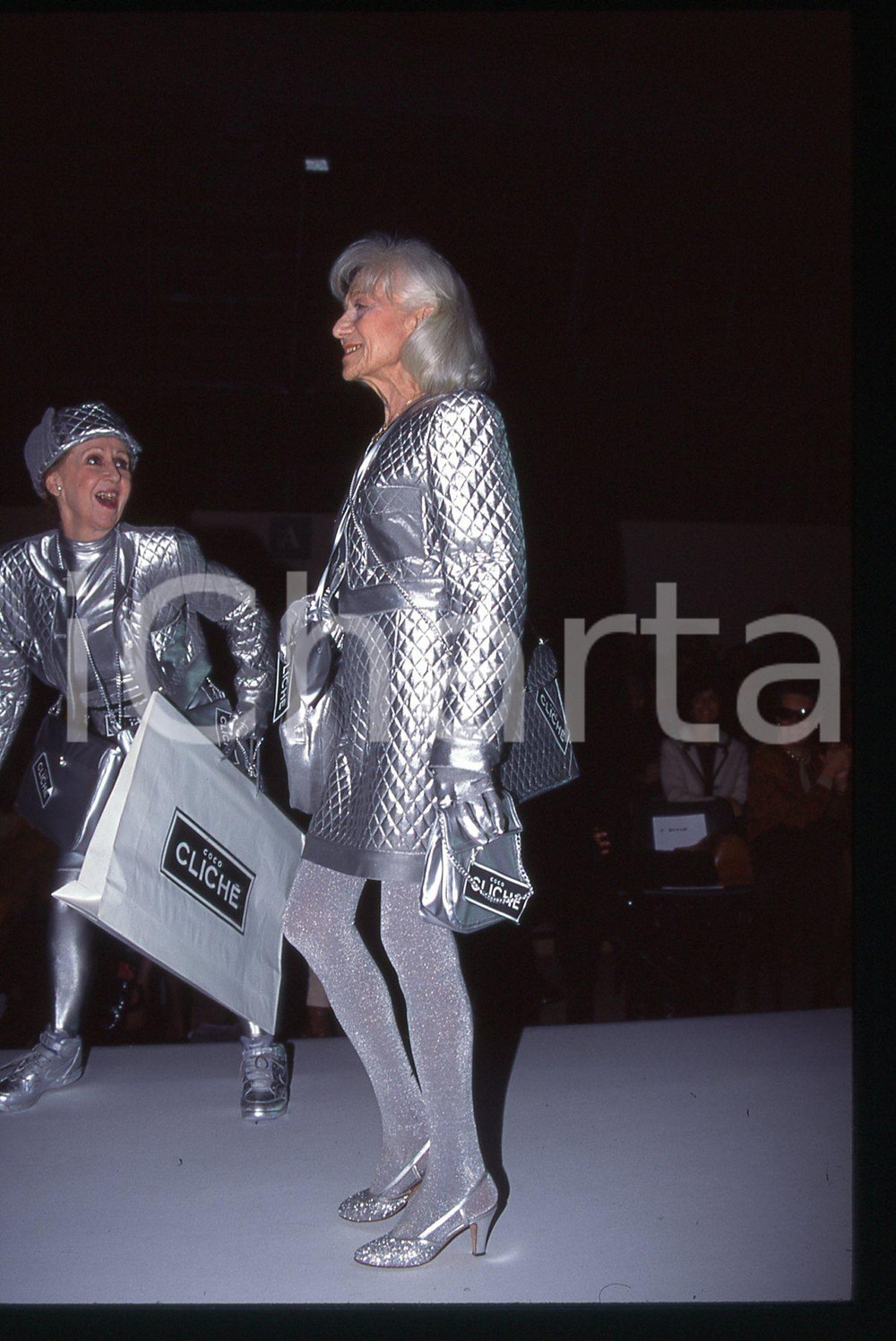 35mm vintage slide* 1995 MODA Eva MAGNI Sfilata Chiara BONI (1)