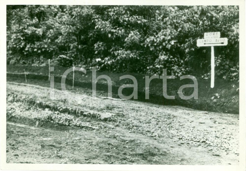 Fotografia d epoca originale 1938 GORE ETIOPIA AOI Strada per campo d aviazione Fotografia 1