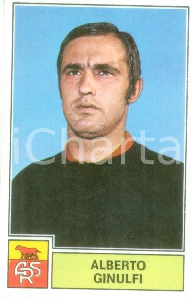 Oggetto da collezione cartaceo PANINI - CALCIATORI 1971 - 1972 Figurina bisvalida Alberto GINULFI Serie A ROMA 1