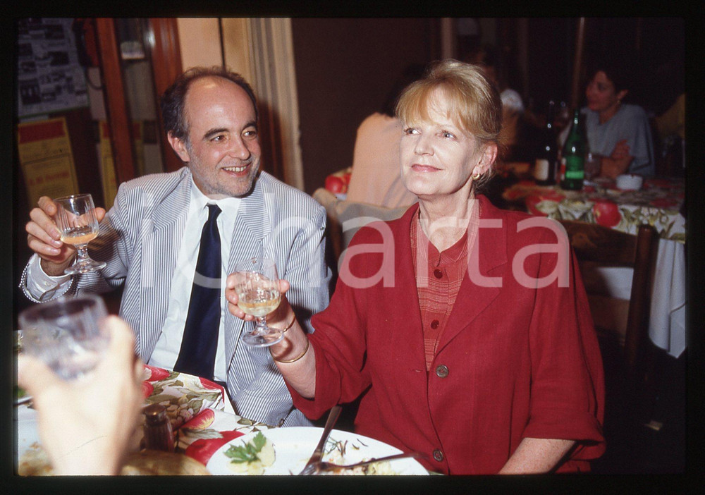 35mm vintage slide* 1995ca ROMA Manuel DE SICA al ristorante Il Melarancio (9)