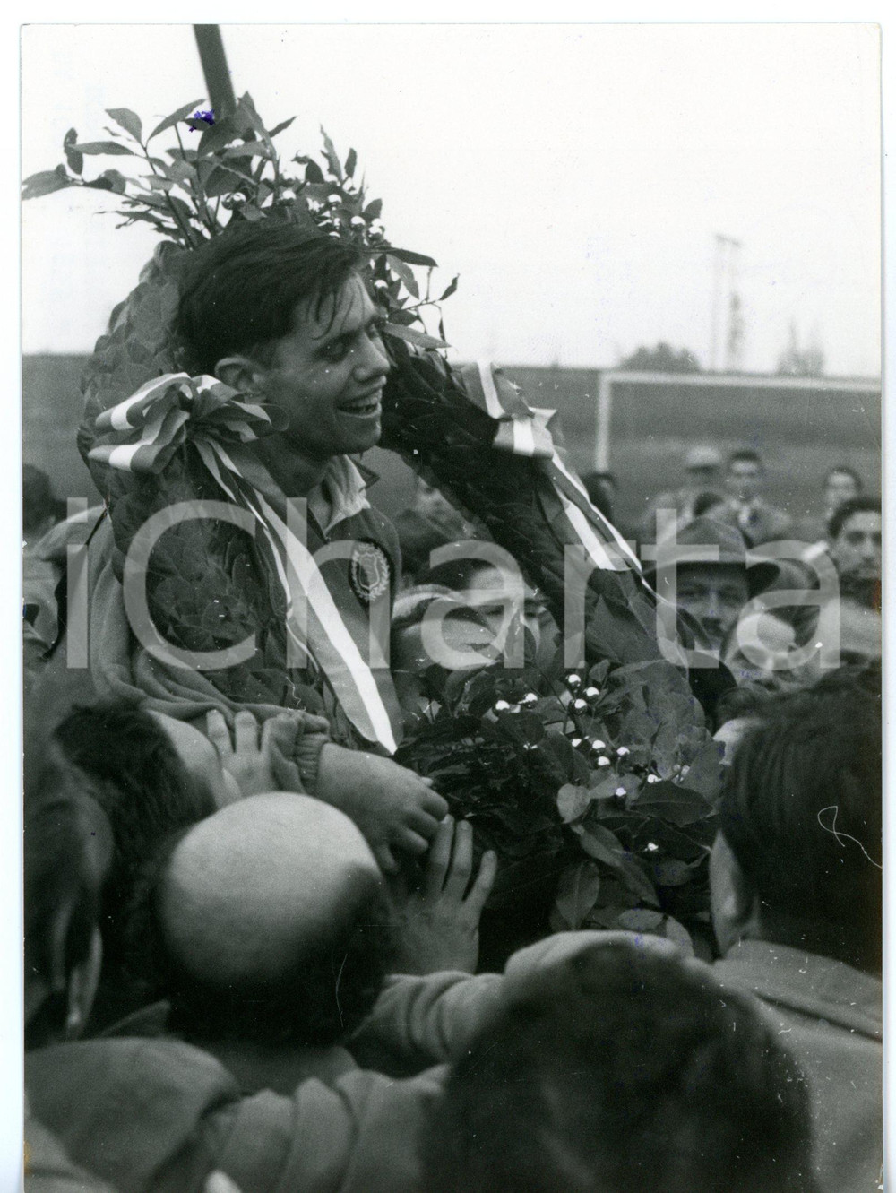 1955 SEREGNO 100 KM di Marcia - Vittoria di Don THOMPSON *Foto 13x18 cm