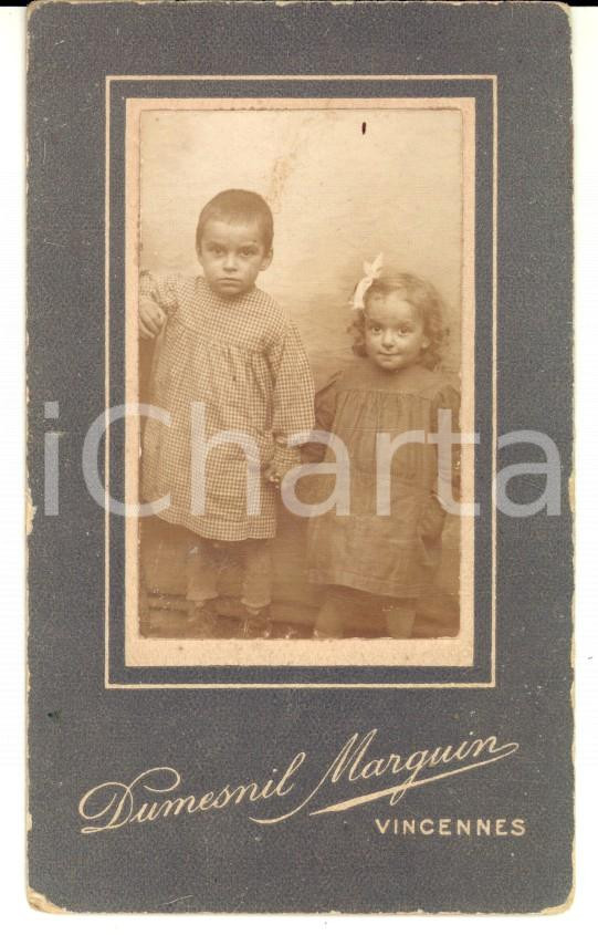 Fotografia d epoca originale 1910 ca VINCENNES F Classe d école élémentaire Photo DUMESNILMARGUIN 1