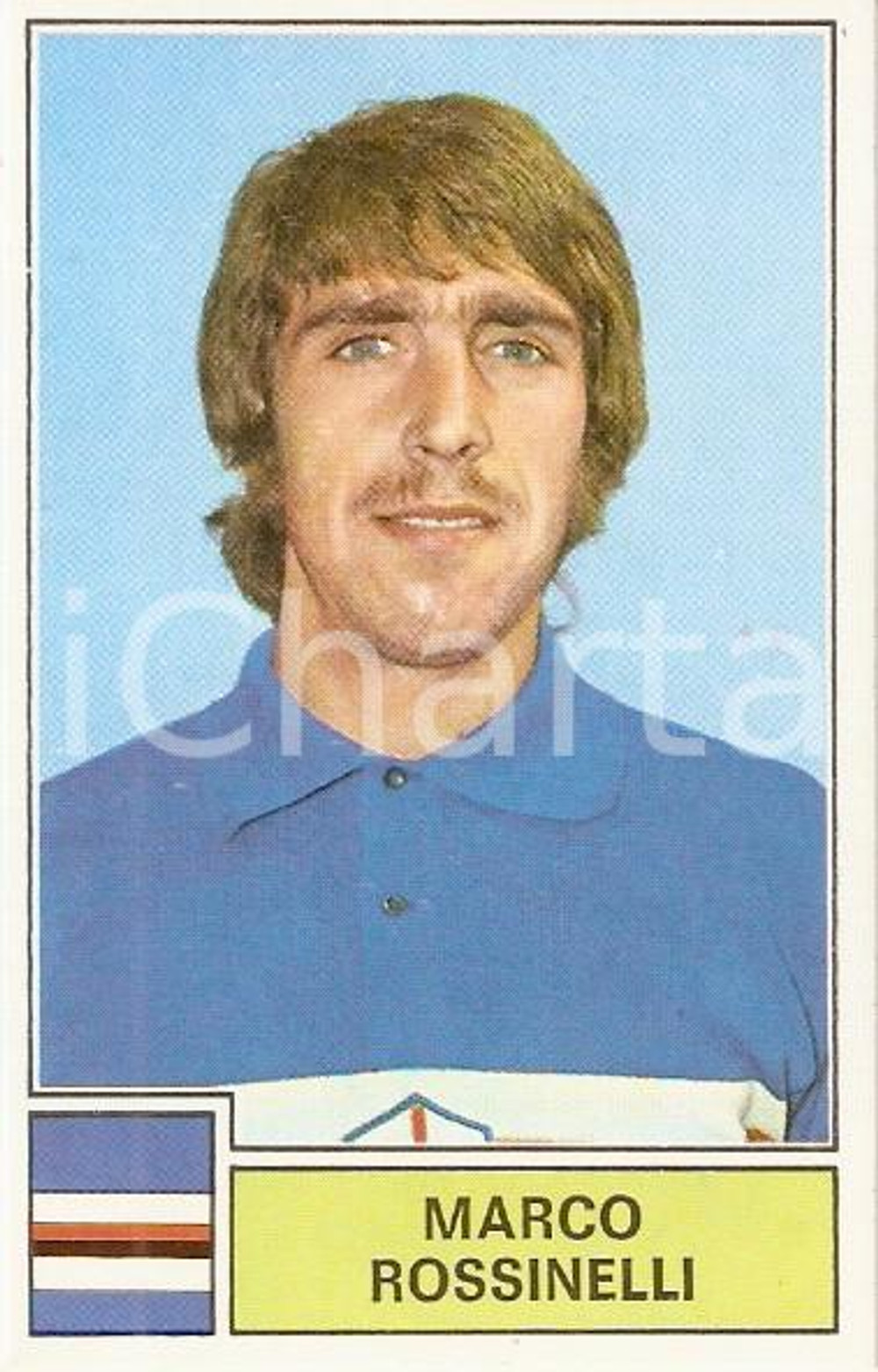 Oggetto da collezione cartaceo PANINI - CALCIATORI 1971 - 1972 Figurina Marco ROSSINELLI Serie A SAMPDORIA 1
