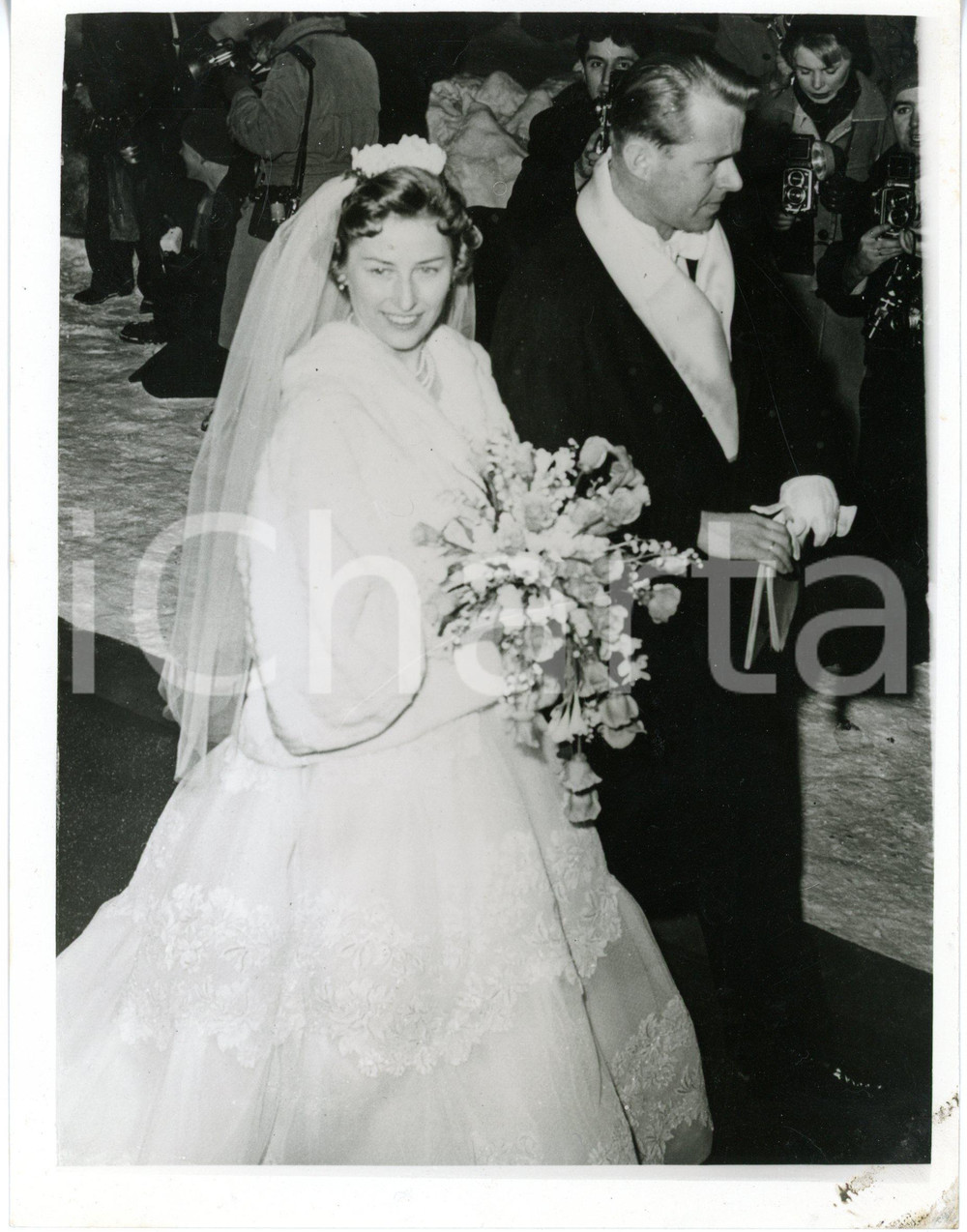 1961 ASKER (NORWAY) - Marriage Princess Astrid of Norway and Johan Martin FERNER