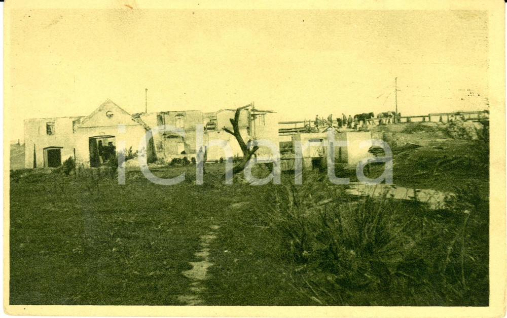 Cartolina originale da collezione 1915 PLOTYCHA sul fiume STRIPA UCRAINA Mulino distrutto Cartolina FP NV 1