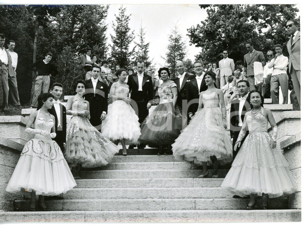1956 ASIAGO Torneo di BALLO DA SALA - Le coppie finaliste *Fotografia 18x13 cm