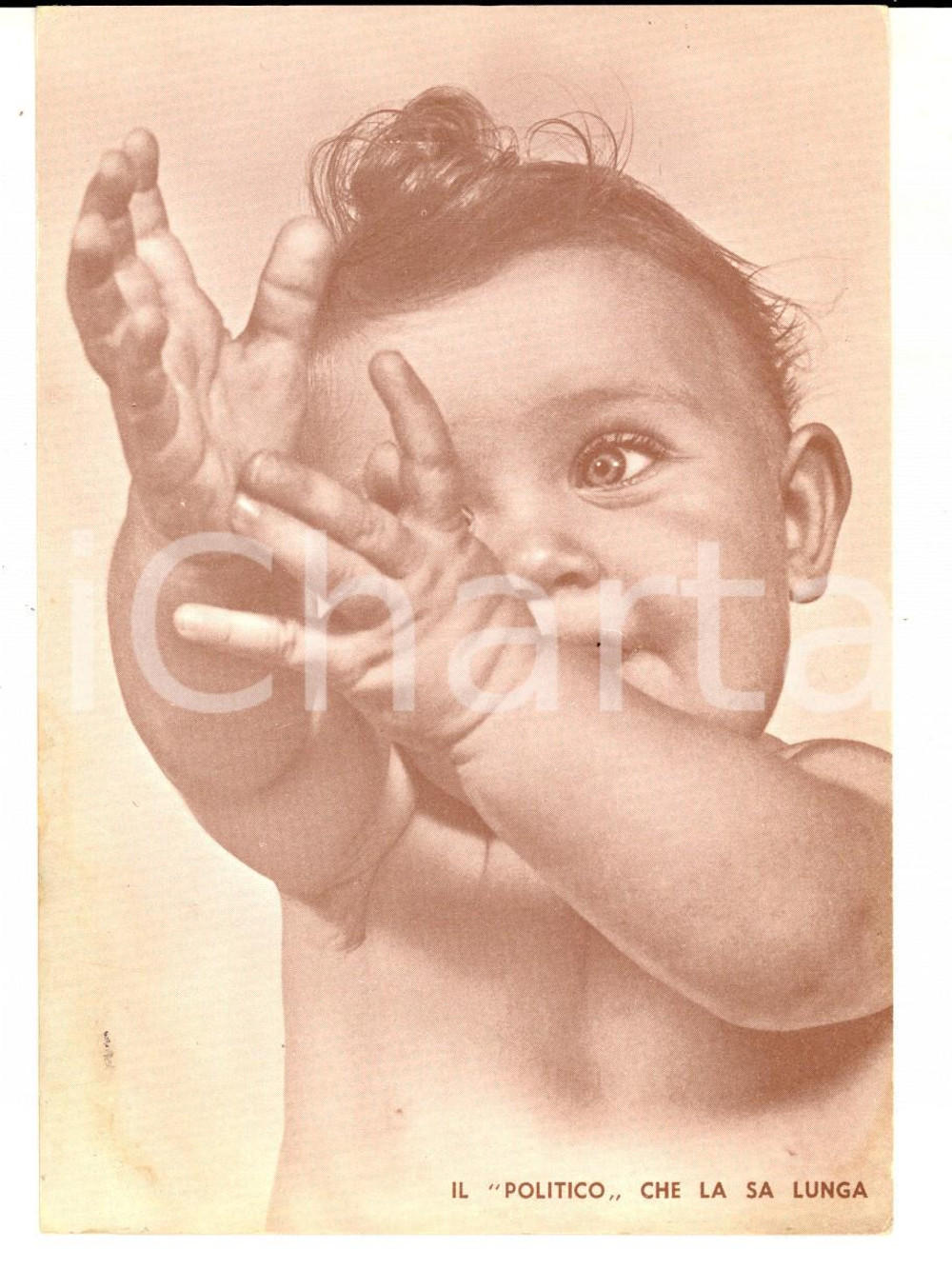 1960 ca MILANO Istituto LA CASA - Politico che la sa lunga *Cartolina VINTAGE