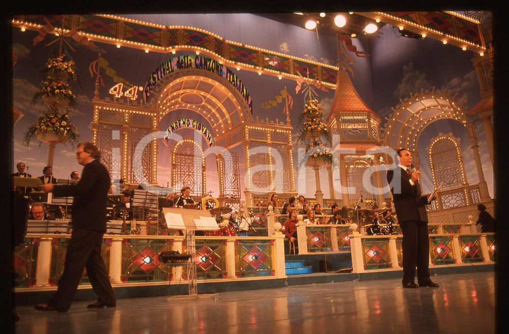 35mm vintage slide* 1994 FESTIVAL SANREMO - Pippo BAUDO (6)