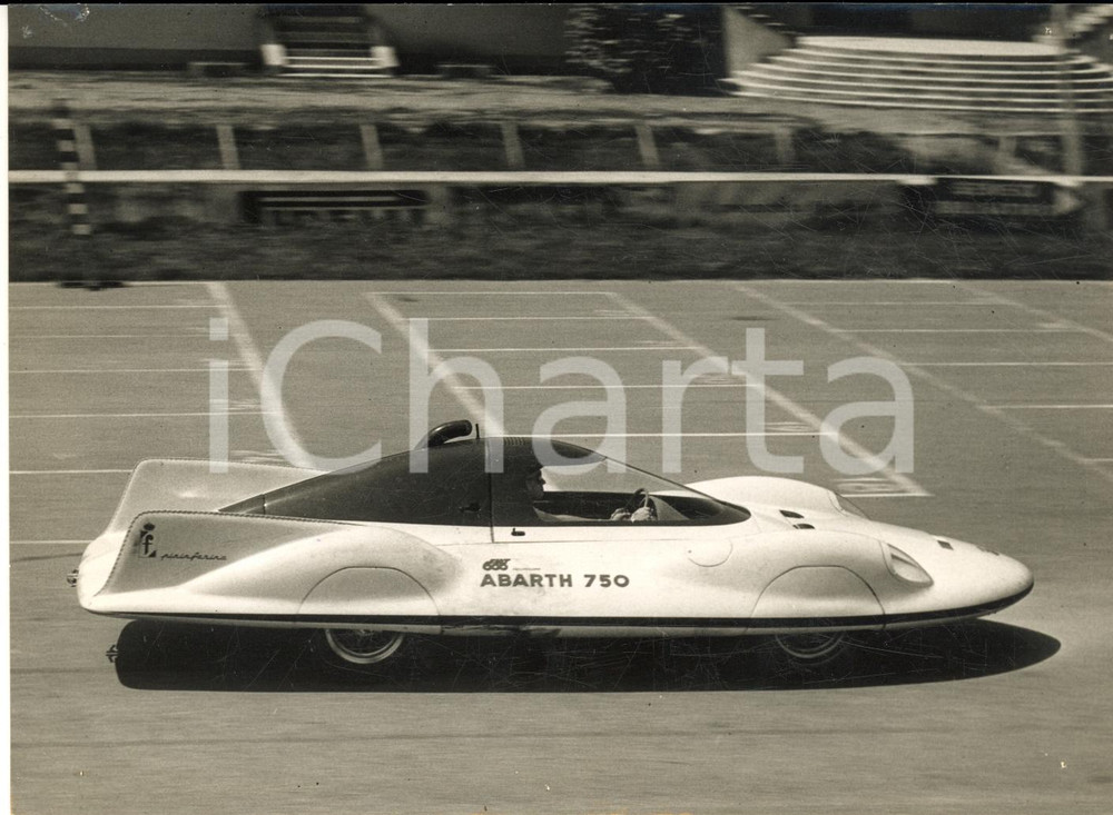 1957 MONZA AUTOMOBILISMO Prove di velocità per auto ABARTH 750 cc - Foto 18x13