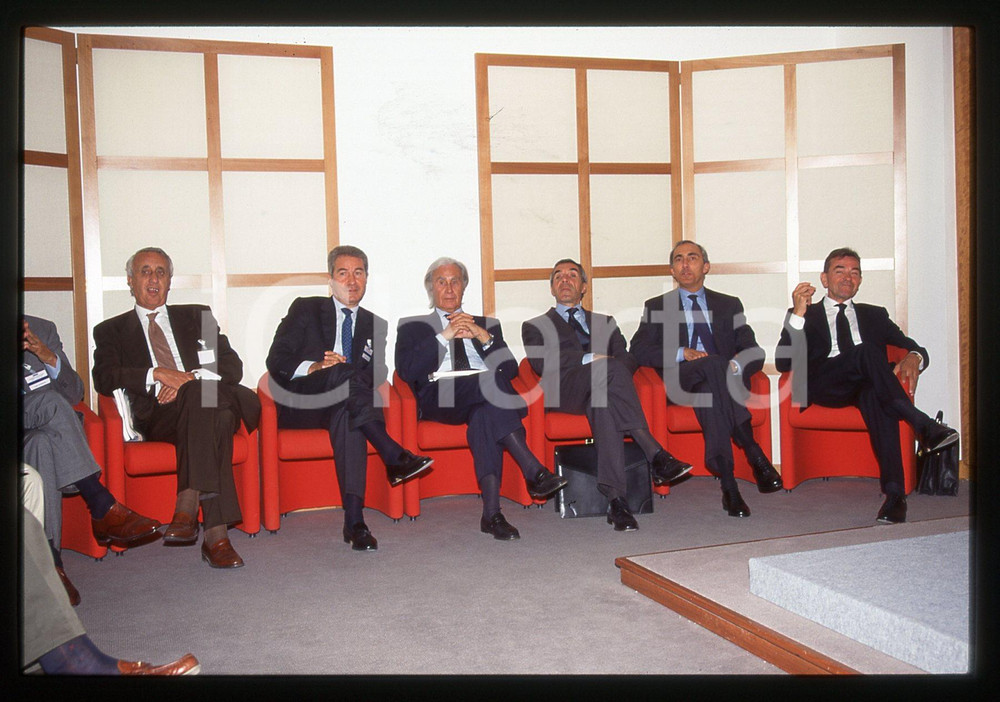 35mm vintage slide* 1997 TORINO Francesco Paolo MATTIOLI riunione manager FIAT 2