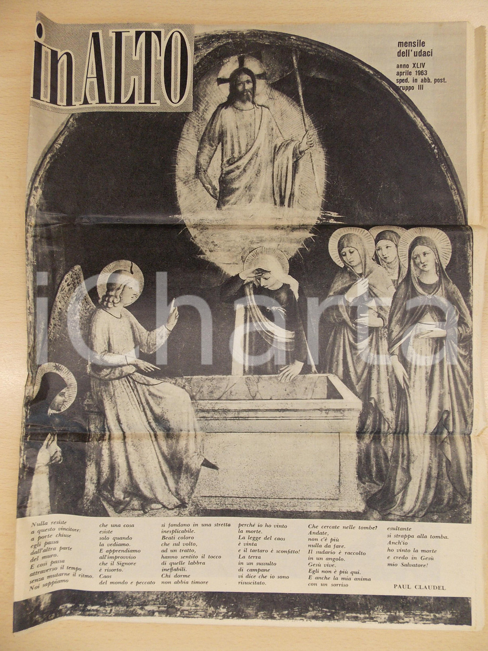 Giornale, rivista storica 1963 IN ALTO Settimanale religioso dell U.D.A.C.I. Rivista ILLUSTRATA 1