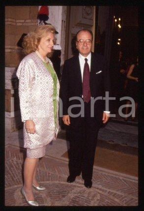 Rinaldo PETRIGNANI & wife - ITALY Ambassador 1990 ca * 35mm vintage slide 22