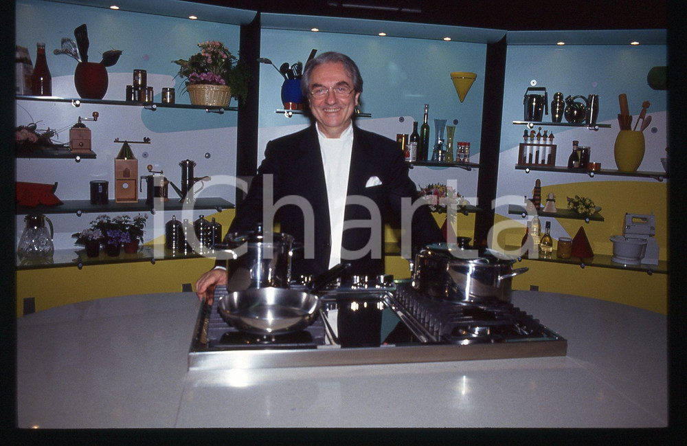 35mm vintage slide* 1993 RAI 2 - Gualtiero MARCHESI a "RISTORANTE ITALIA" (10)