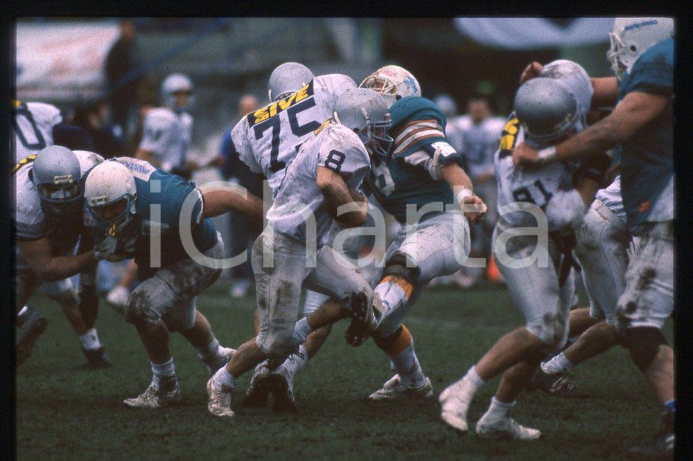 35mm vintage slide* 1995 MILANO FOOTBALL RHINOS Milano vs DOLPHINS Marche