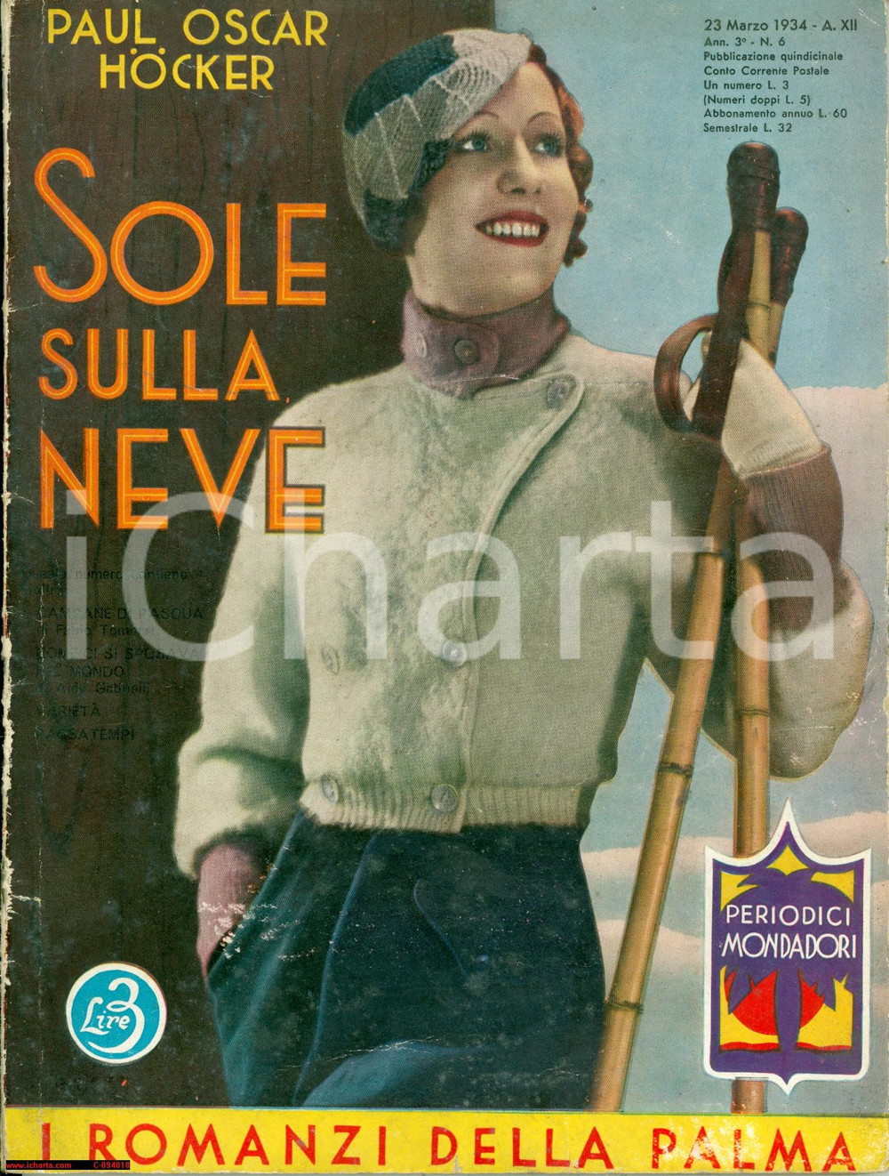 Libro, pubblicazione d epoca 1934 Paul Oskar HOCKER Sole sulla neve Luigi BOMPARD 1