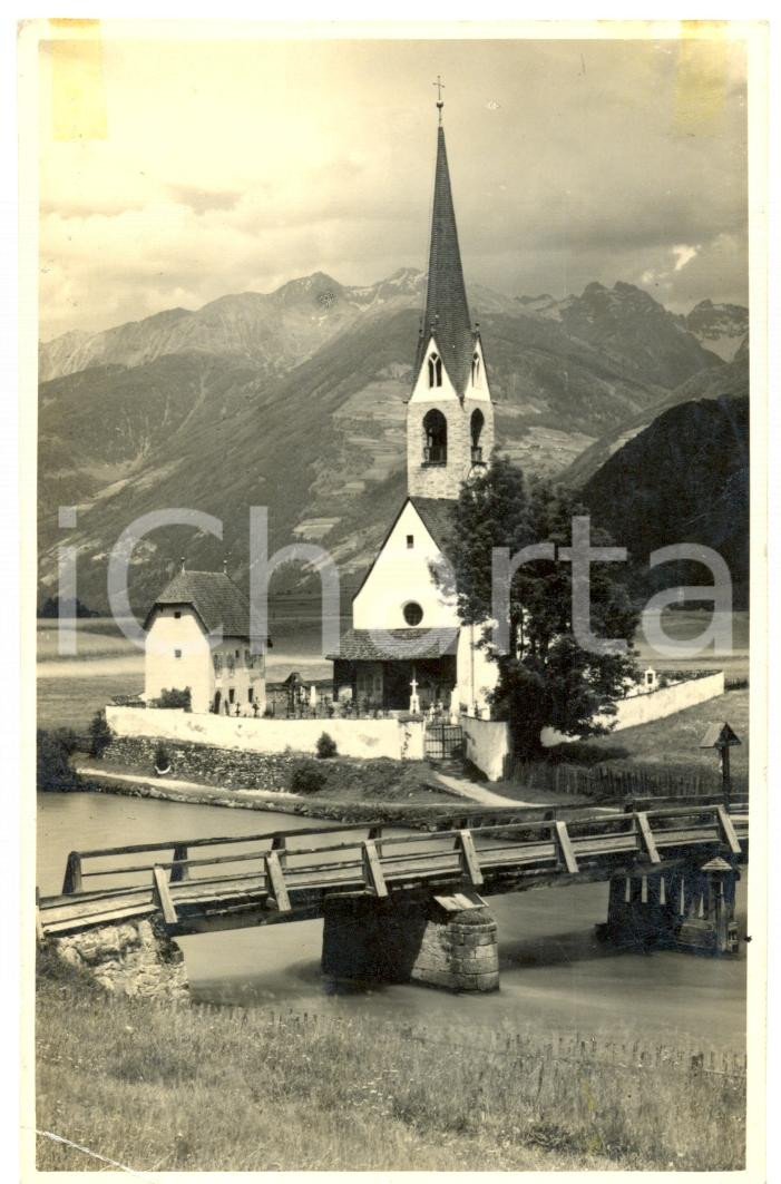 Cartolina originale da collezione 1936 BRUNICO BZ Chiesa e cimitero di STEGONA Cartolina postale FP VG 1