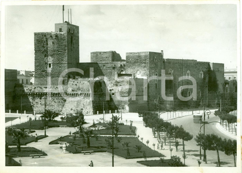Fotografia d epoca originale 1939 BARI Il Castello SVEVO pronto per le mostre artistiche pugliesi VERA FOTO 1