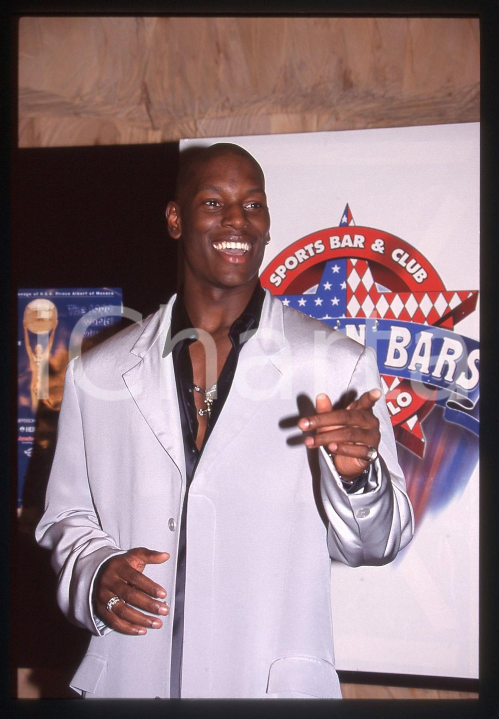 Fotografia d epoca originale 35mm vintage slide 1999 MONTE CARLO Tyrese GIBSON allo STARS N BARS Ritratto 4 1
