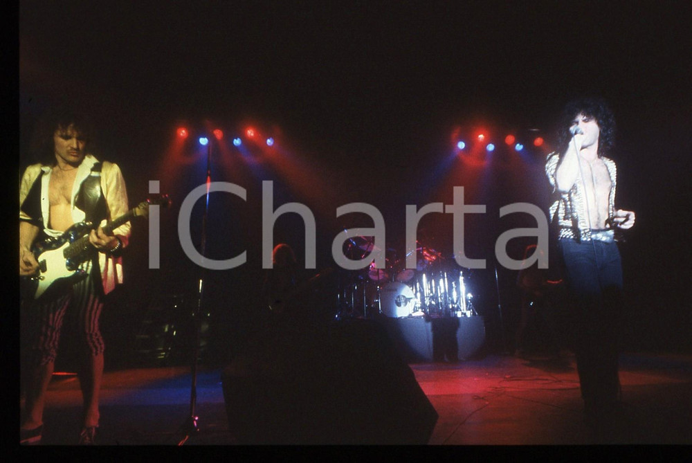 35mm vintage slide* 1982 MILANO Marc STORACE e Fernando VON ARB dei KROKUS (7)