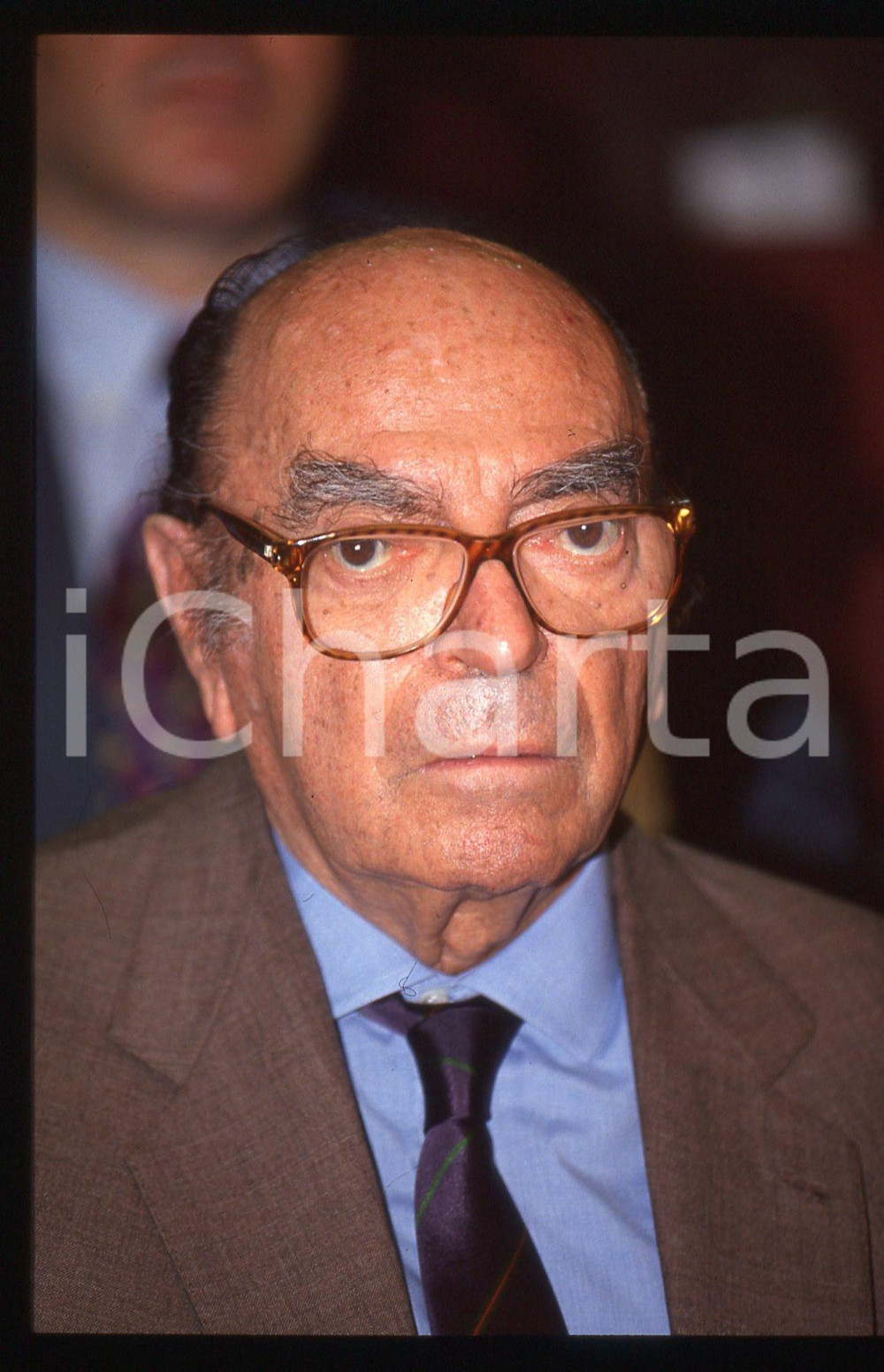 35mm vintage slide* 1990 ca COSTUME Nuccio BERTONE Ritratto dell'imprenditore 2