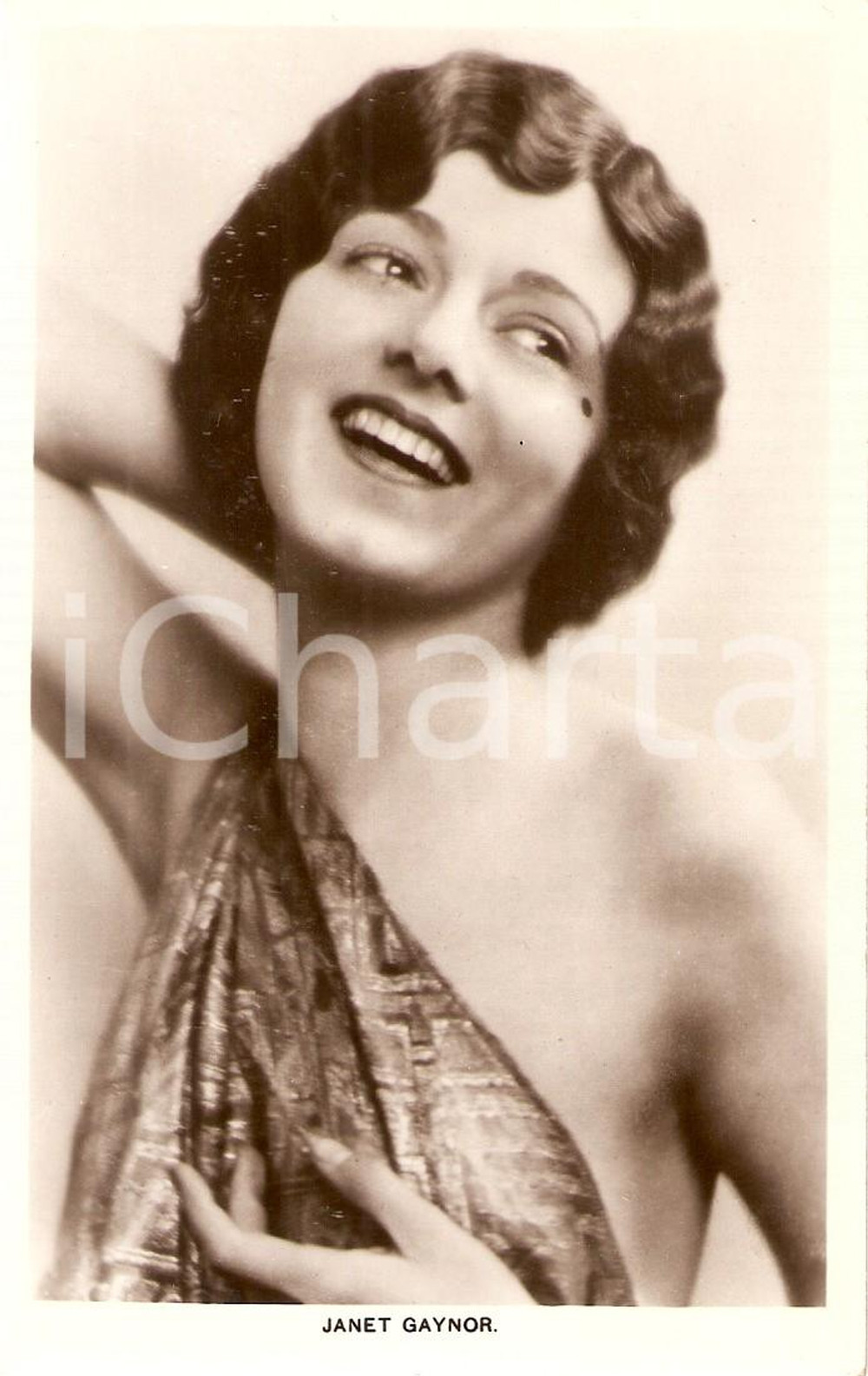 Cartolina originale da collezione 1930 ca CINEMA Attrice Janet GAYNOR Ritratto *Cartolina FP NV 1