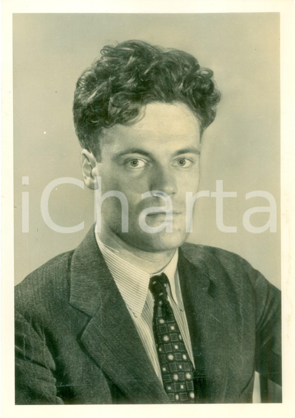 Fotografia d epoca originale 1950 ca USA Ritratto del poeta Robert LOWELL Fotografia 1