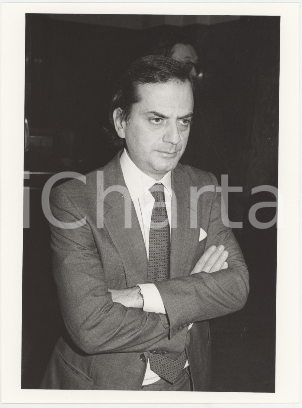 Fotografia d epoca originale 1985 ca MILANO  PROCESSO AMBROSOLI Piersandro MAGNONI Foto 17x24 cm 2 1