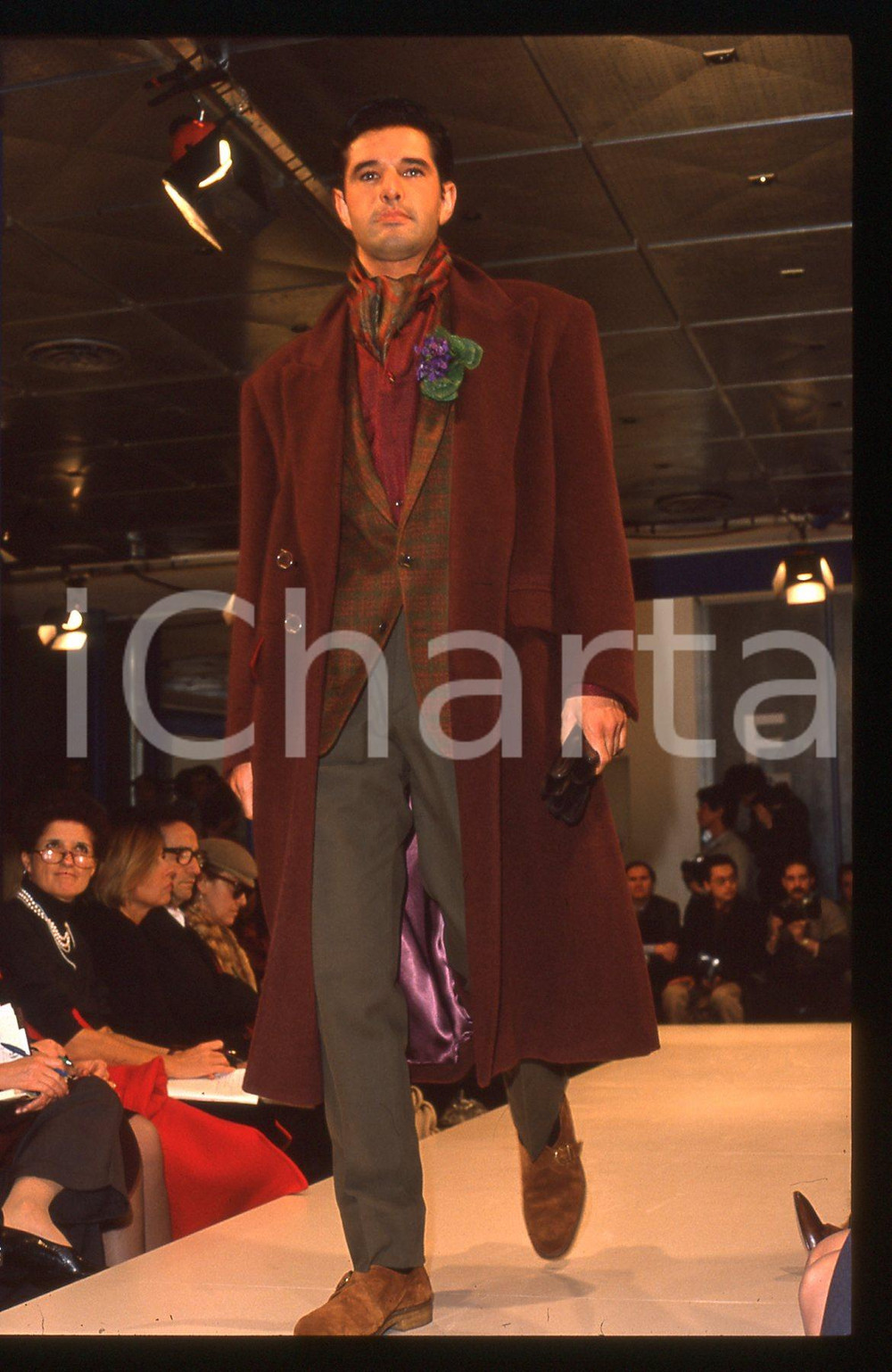 35mm vintage slide* 1989 MILANO - Sfilata Enrico COVERI Autunno-Inverno (47)