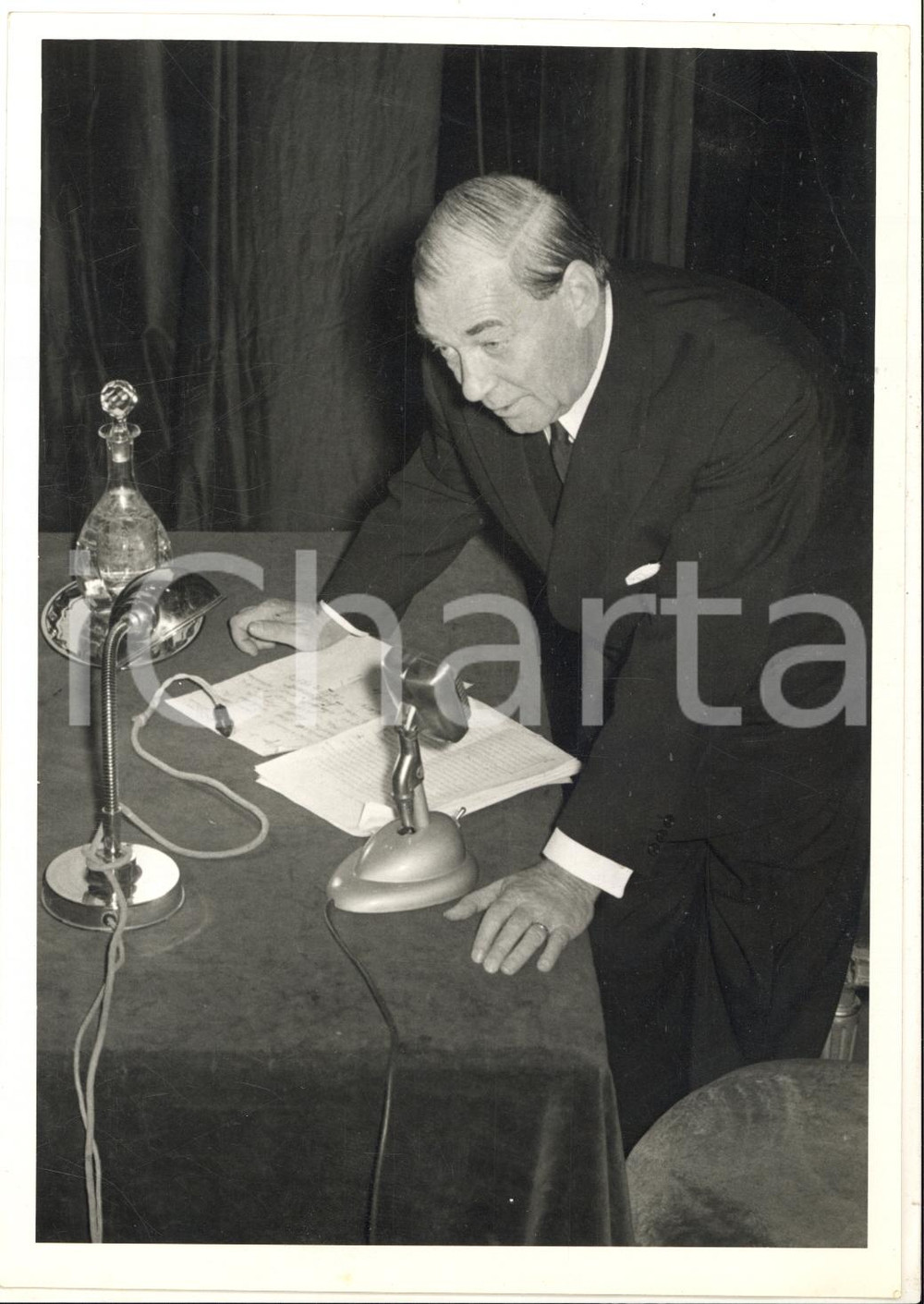 1956 TORINO Architetto Alvar AALTO inaugura i Venerdì Letterari - Foto 13x18 cm