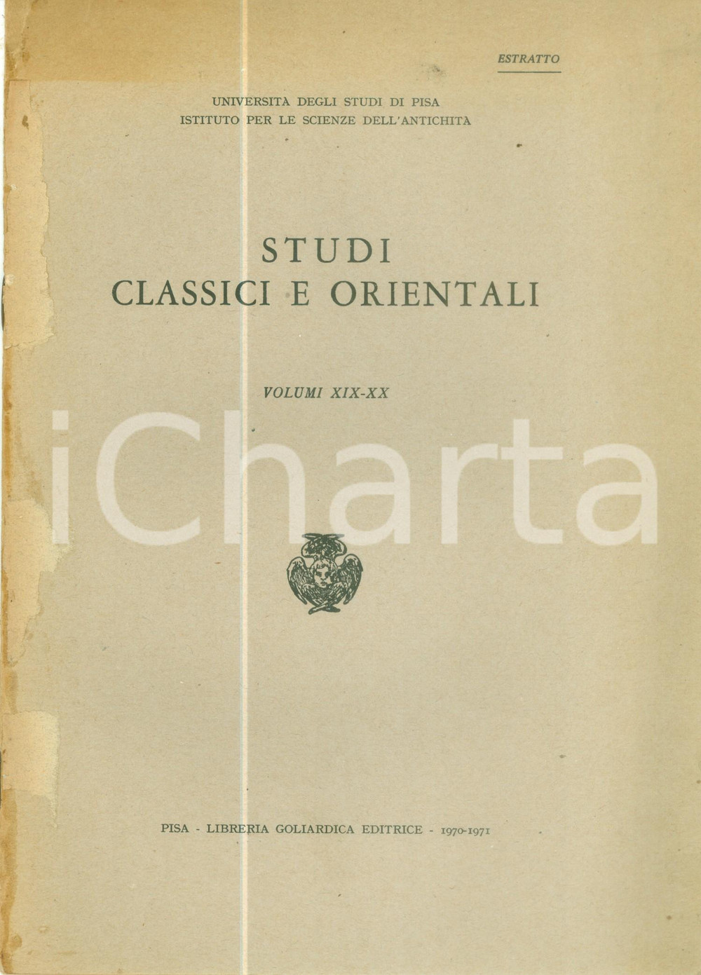 Libro, pubblicazione d epoca 1970 Giuseppe NENCI Atene Paideusis Hellados in TUCIDIDE DANNEGGIATO 1