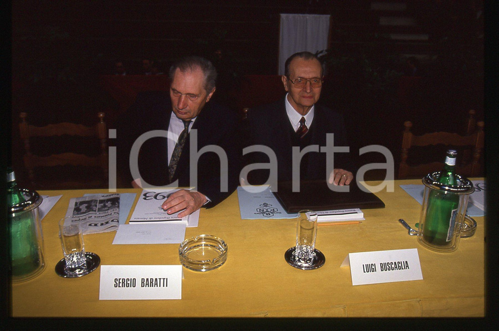35mm vintage slide* 1993 NOVARA Sergio BARATTI Luigi BUSCAGLIA assemblea BPN