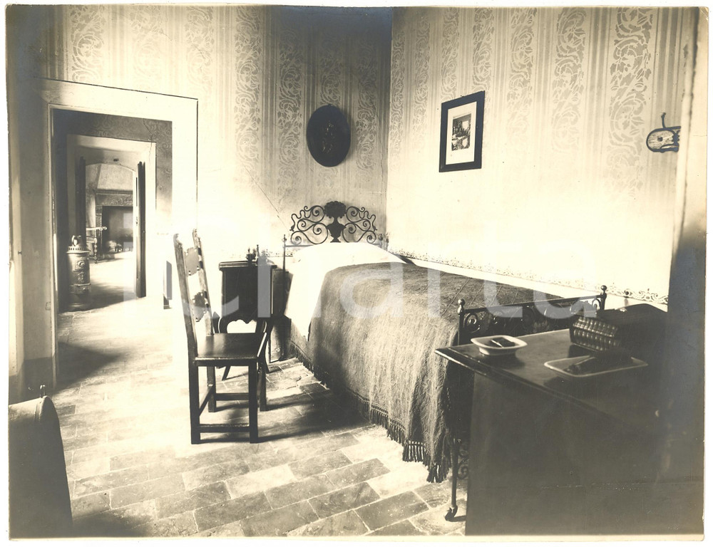 Fotografia d'epoca originale 1933 Casola Valsenio FOTO camera letto Alfredo Oriani 1