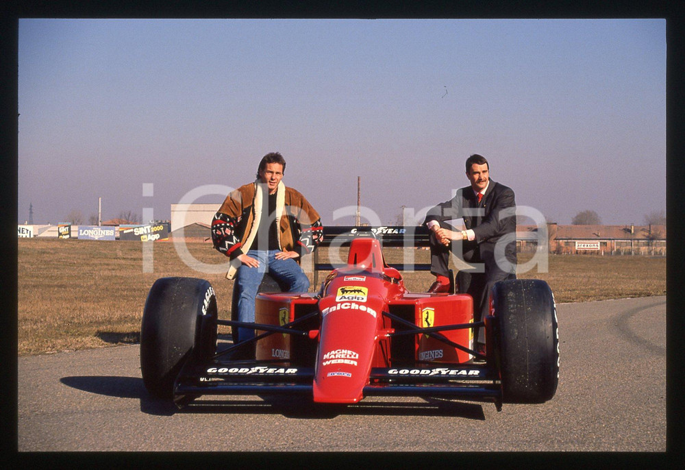 35mm vintage slide* 1989 FIORANO Nigel MANSELL Gerhard BERGER-FERRARI 640 F1 15