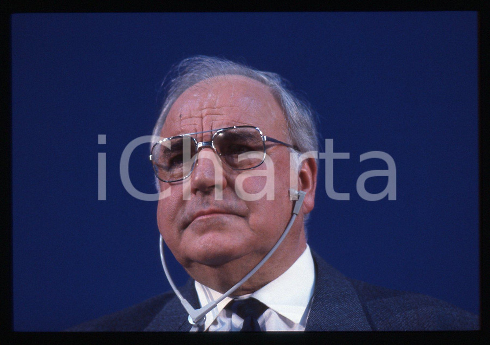 35mm vintage slide* 1993 MILANO Helmut KOHL durante un evento DC POLITICA (16)