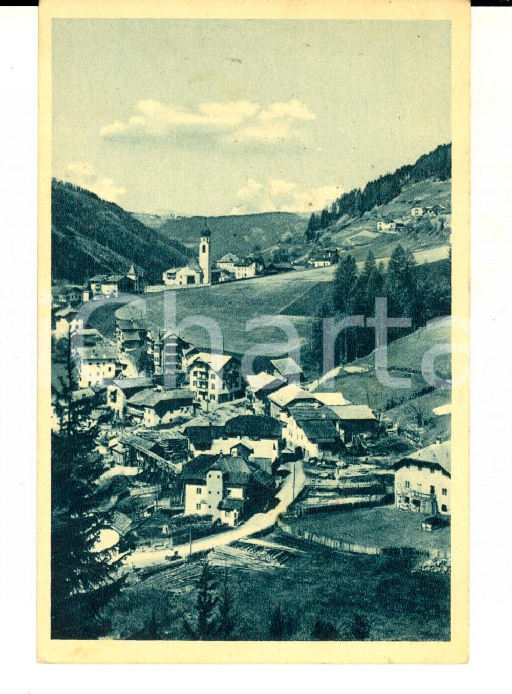 Cartolina originale da collezione 1951 NOVA LEVANTE BZ Panorama del paese con le DOLOMITI Cartolina FP VG 1