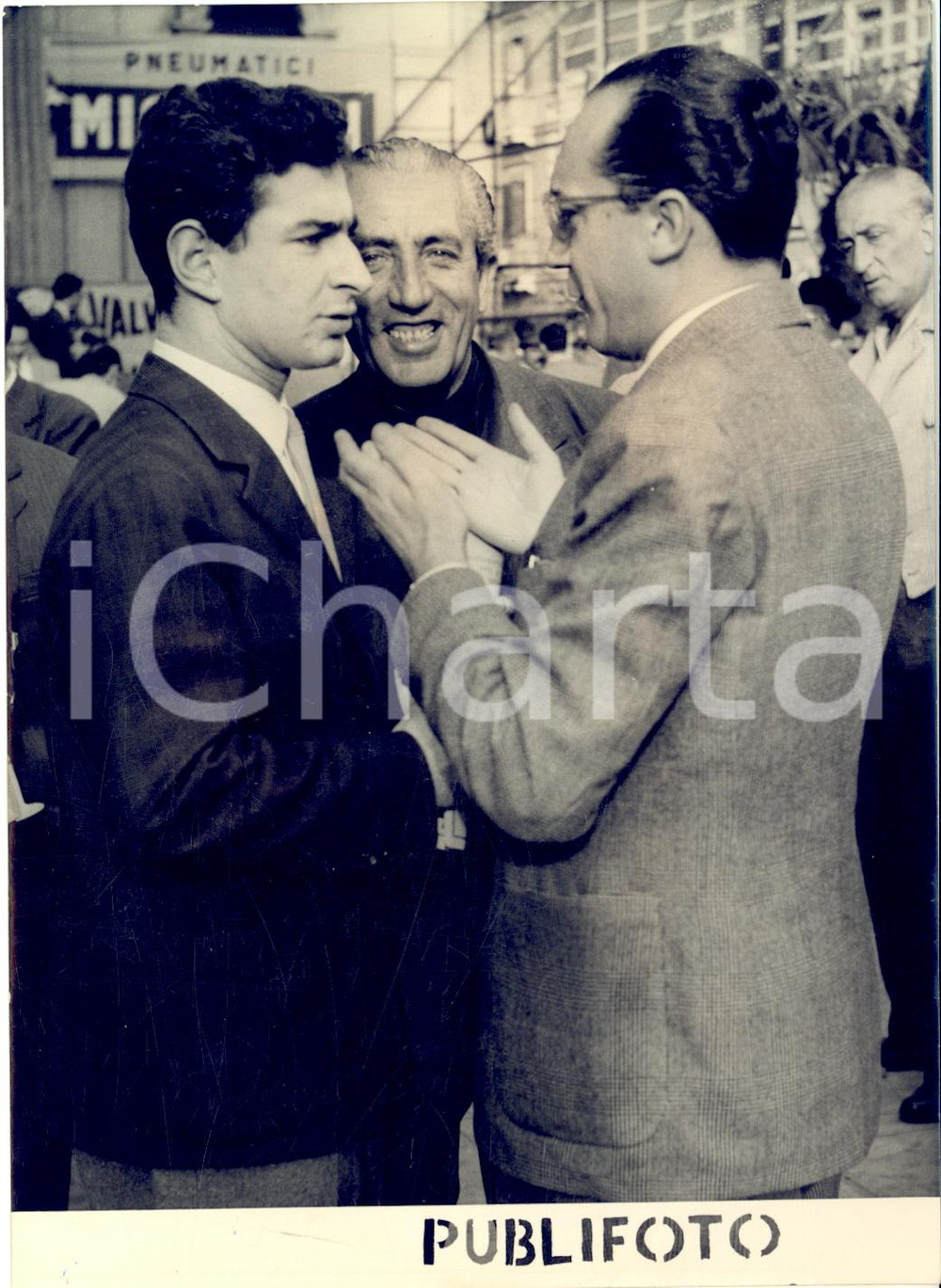 1955 ca PALERMO Giro automobilistico SICILIA - Paolo MARZOTTO alla punzonatura