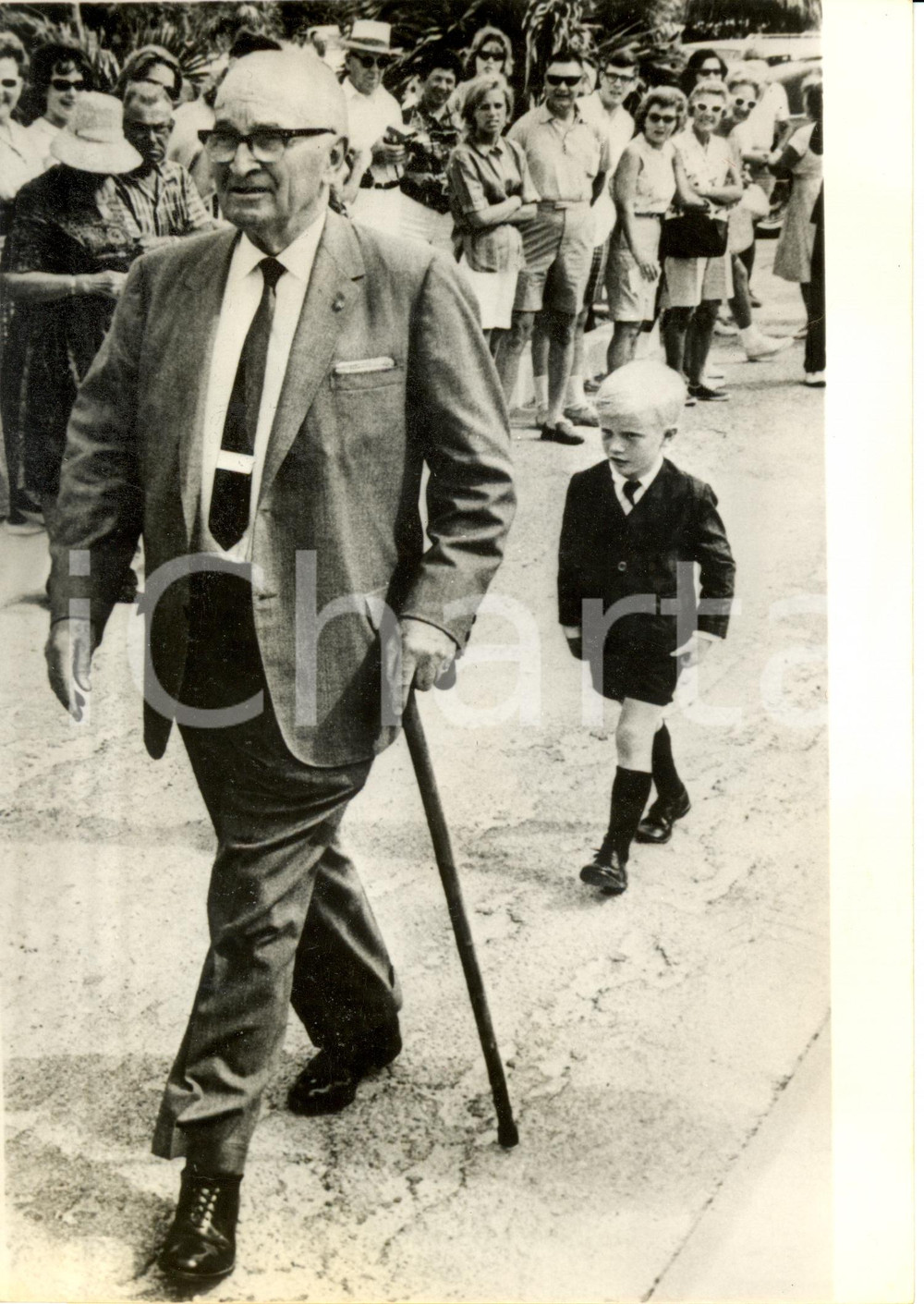 Fotografia d epoca originale 1964 DUCK KEY Harry TRUMAN inaugura il ponte che porta il suo nome in FLORIDA 1