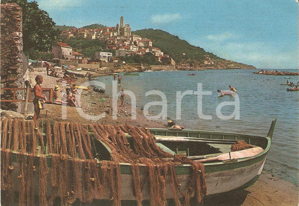 Cartolina originale da collezione 1960 CERVO LIGURE (IM) Paesaggio marinaresco *Cartolina FG VG 1