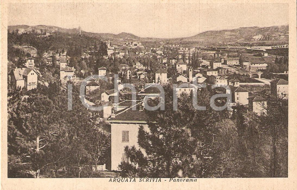 Cartolina originale da collezione 1930 ARQUATA SCRIVIA Veduta generale FP NV 1