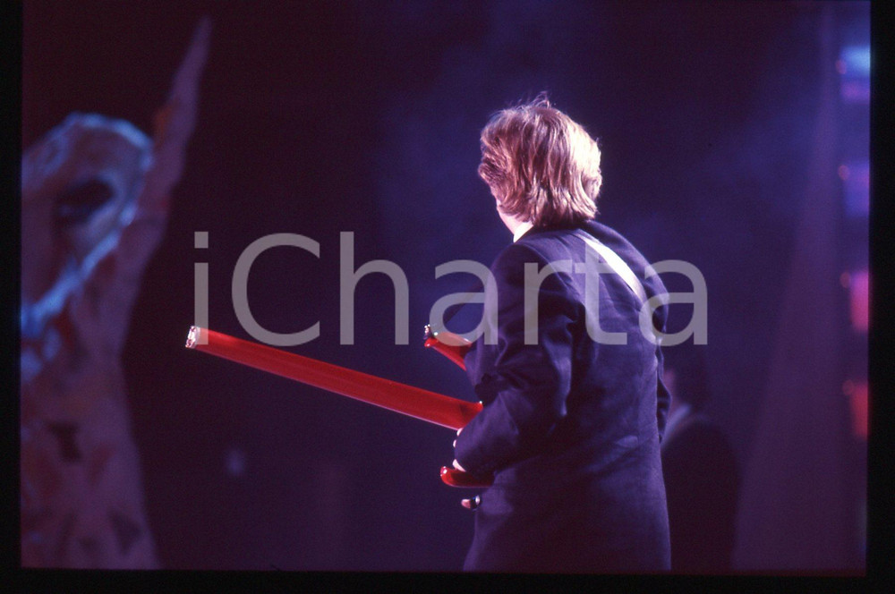 35mm vintage slide* 1985 ca ITALIA Mark KING Ritratto del cantante LEVEL 42 (8)