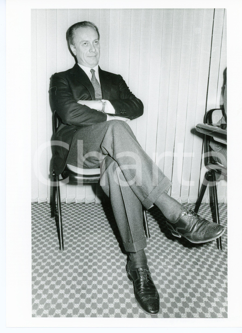 1985 ca MILANO Sandro MOLINARI direttore generale CARIPLO *Foto 18x24 cm