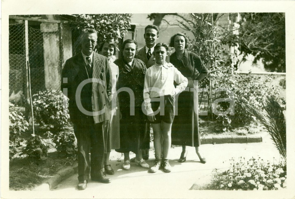 Fotografia d epoca originale 1935 NAPOLI BELLAVISTA Ing. Maurizio CESTON vince premio Lotteria TRIPOLI Foto 1