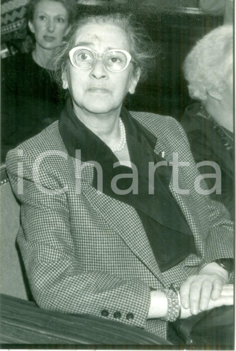 Fotografia d epoca originale 1990 PARIS Elena BONNER SAKHAROV alla SORBONNE Fotografia 1