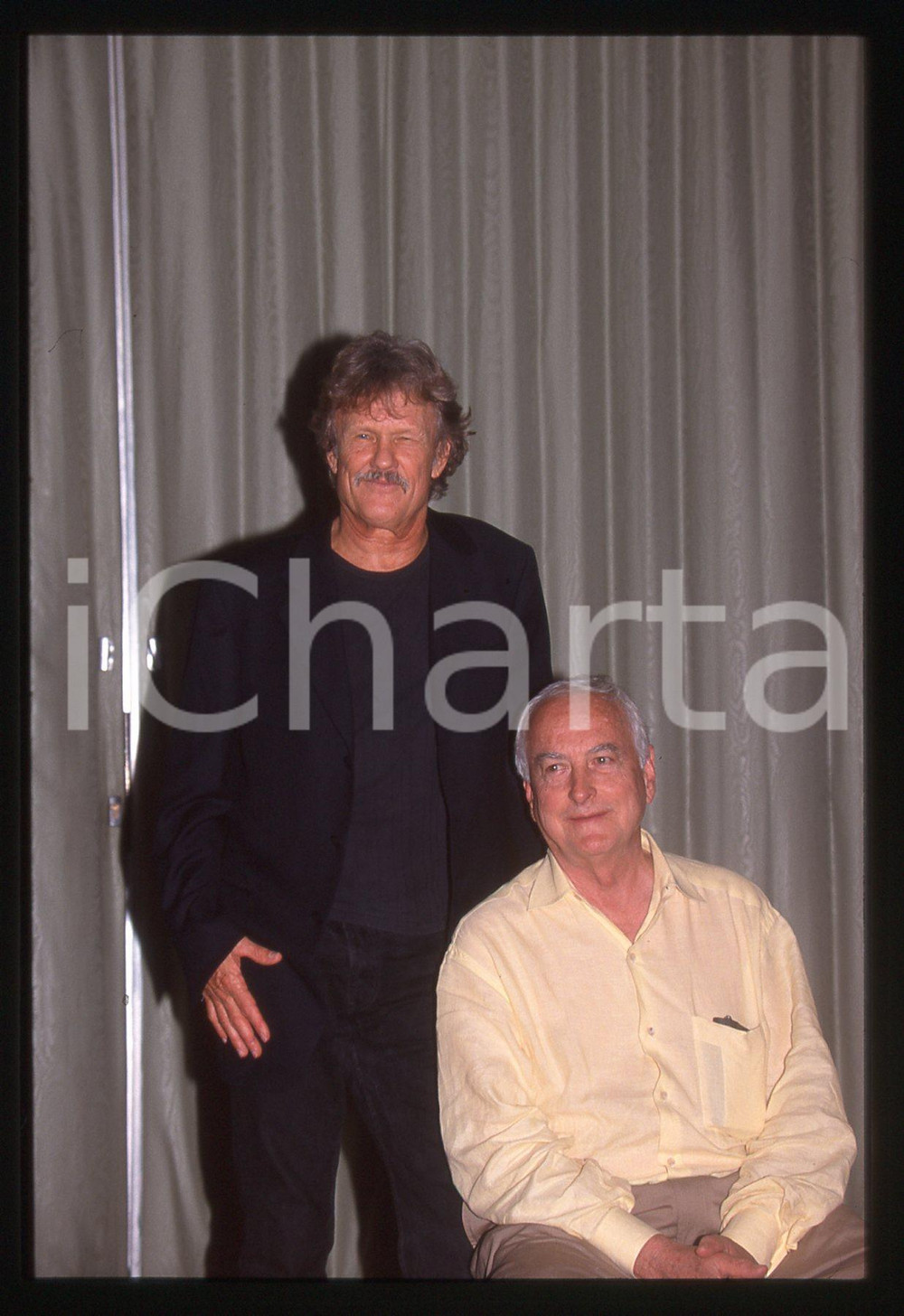 35mm vintage slide* 1998 VENEZIA LIDO Kris KRISTOFFERSON Ritratto dell'attore 23
